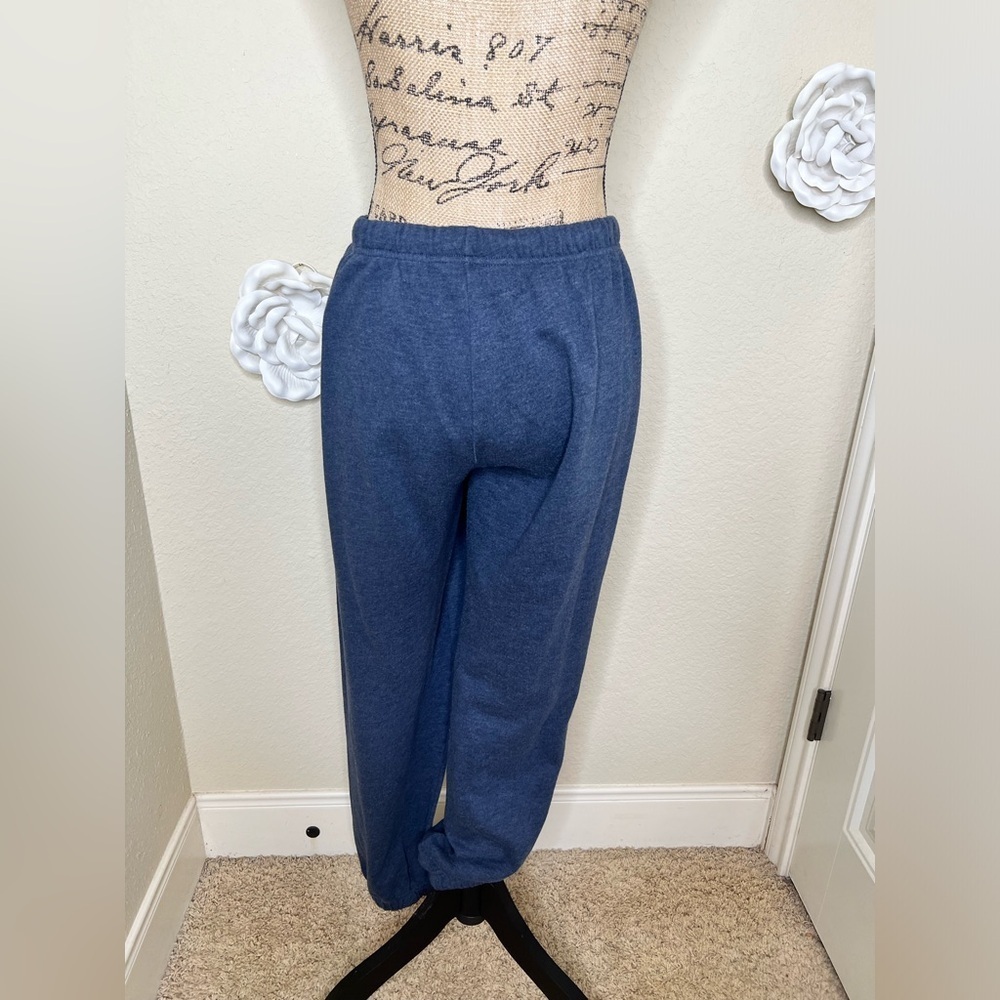 Aeropostale Embroidered Hooded Blue Gray Sweatshirt & Pants Size Large - Picture 14 of 16